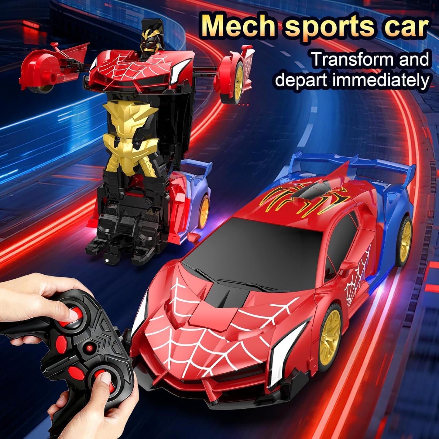 Glamora Transforming RC for Boys ages 4-12