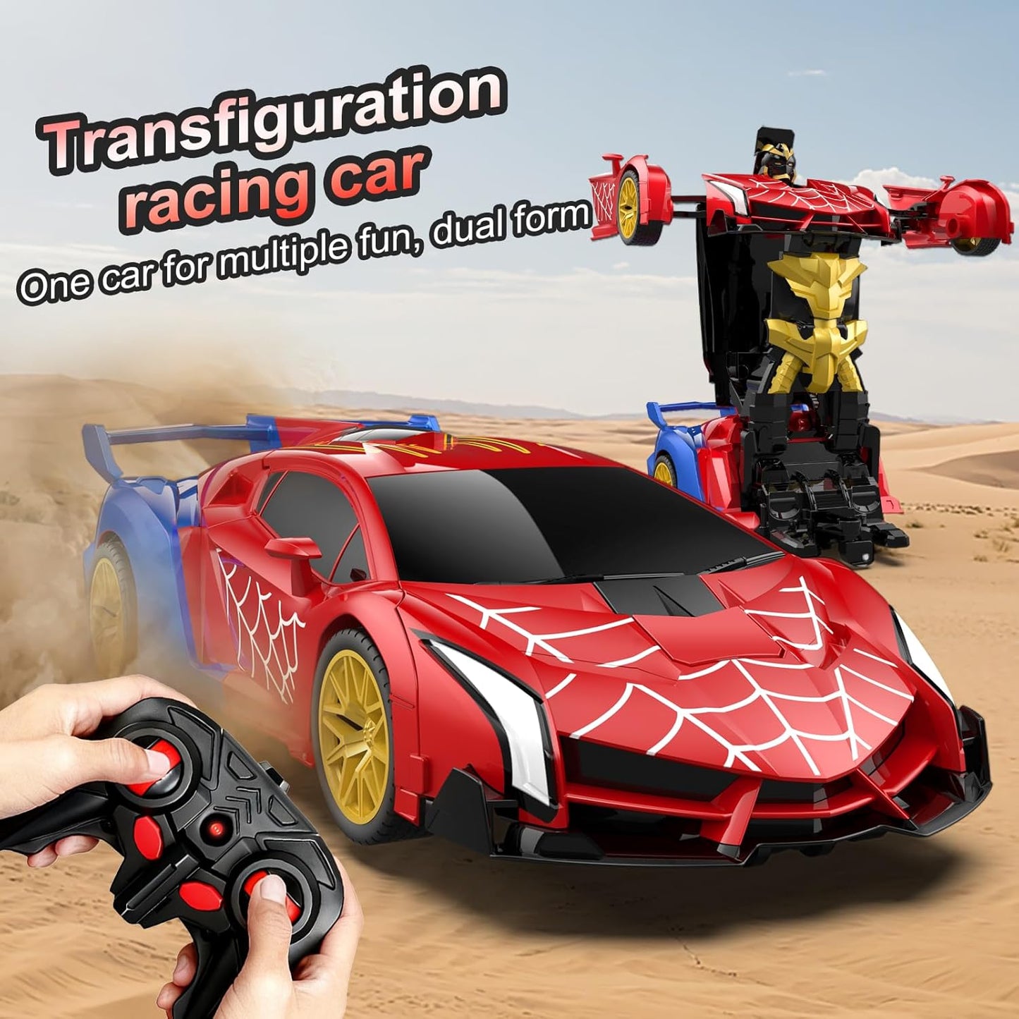 Glamora Transforming RC for Boys ages 4-12