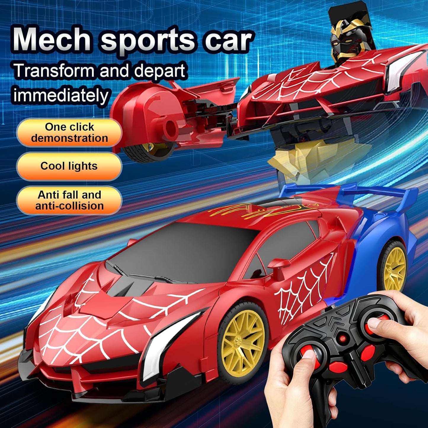 Glamora Transforming RC for Boys ages 4-12