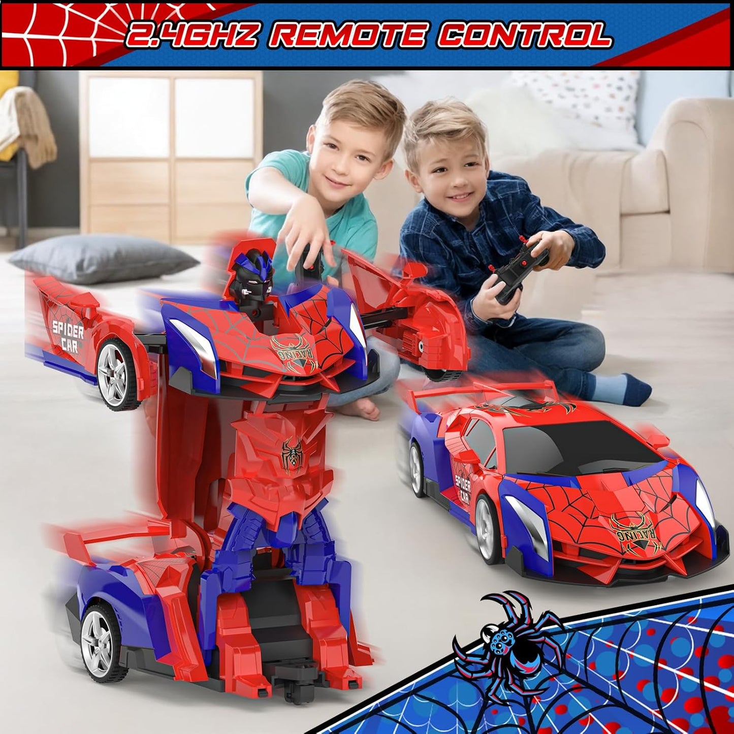 Glamora Transforming RC for Boys ages 4-12